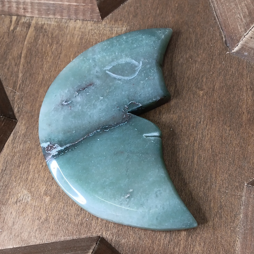 Green Aventurine crystal half moon